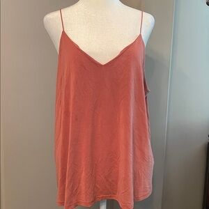 Women's Coral Salmon Spaghetti Strap Top, 1X, NWOT